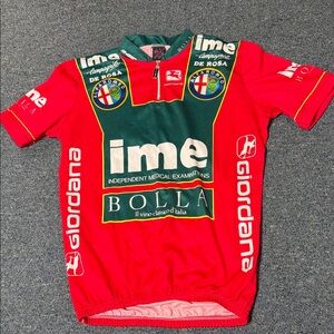 Giordana Red Cycling Jersey